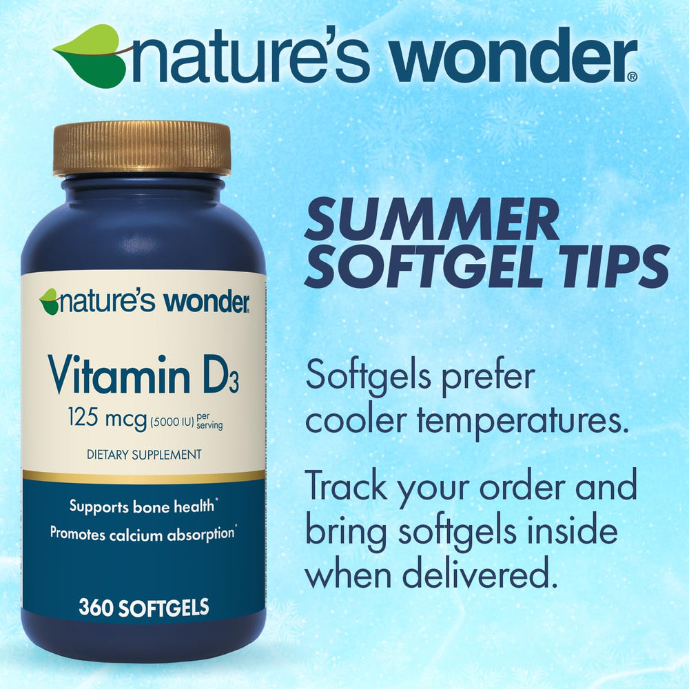 Close-up of high-potency Vitamin D3 softgel capsules