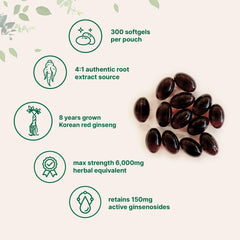4:1 high potency Korean ginseng extract badge
