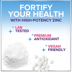 High-potency zinc gluconate 40 mg tablets