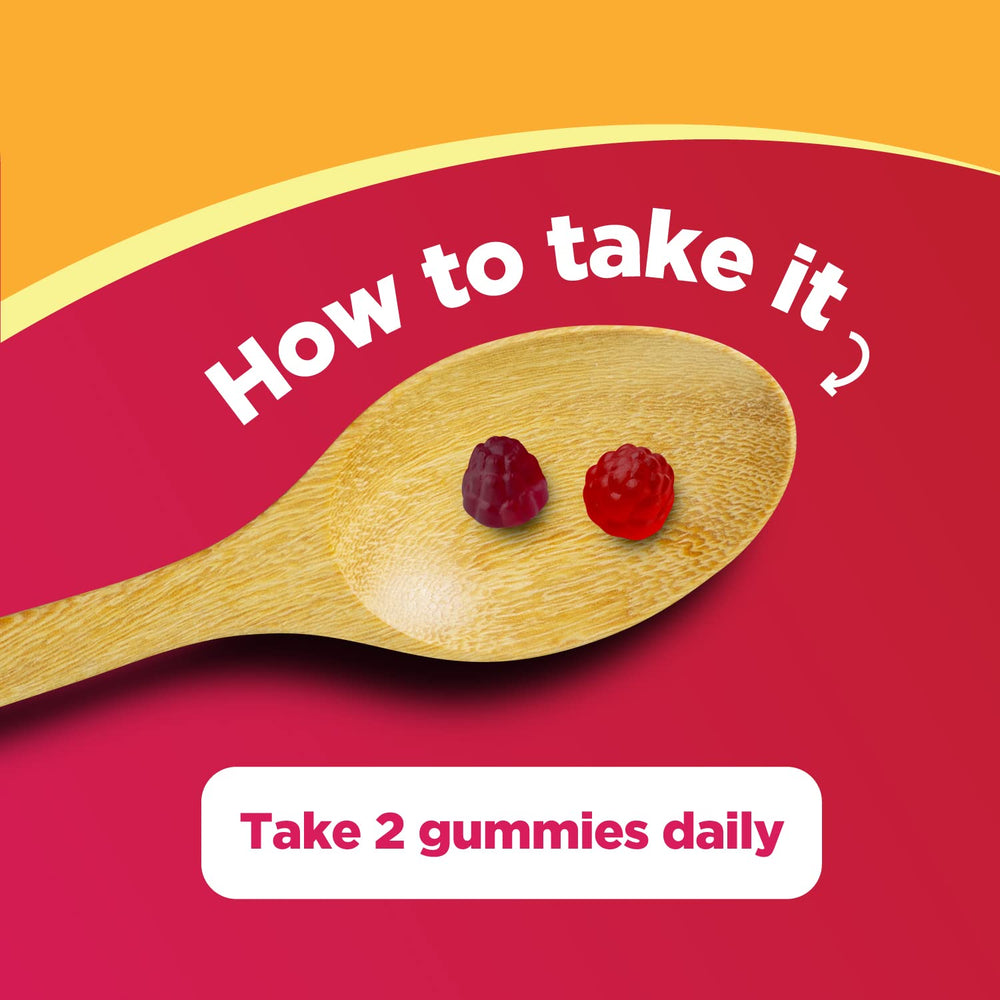 120-count bottle of kids fiber gummies for daily support