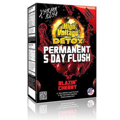 High Voltage Permanent 5 Day Flush Blazin' Cherry bottle and packaging