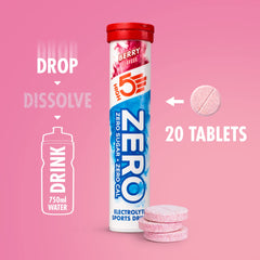 High5 Zero-Berry refreshing drink in a glass, ready for training sessions.