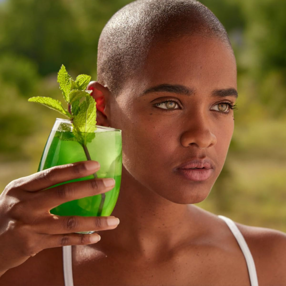 Wellness setup showing daily detox preparation