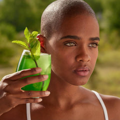 Glow concept with detox drops branding