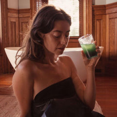 HigherDOSE Detox Drops packaging showcases plant-powered ingredients for skin glow potential