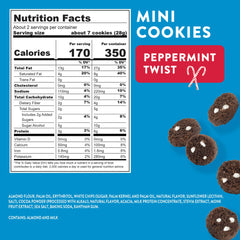 Peppermint Low Carb cookie close-up