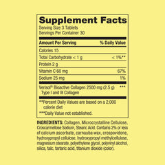 Close-up of highly absorbable collagen tablets