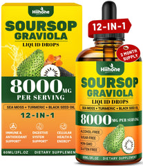 HIIHONE 2-pack 12-in-1 Soursop Bitters Liquid bottle set