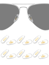 HILEEN 16x8mm silicone Ray-Ban Aviator nose pad close-up, gold color