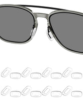 Eight pairs of soft silicone nose pads in white for Costa and Oakley sunglasses