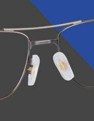 Clear silicone nose pad covers - universal fit for eyeglasses and sunglasses