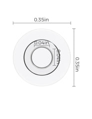 Push-in silicone nose pads for eyeglasses and sunglasses