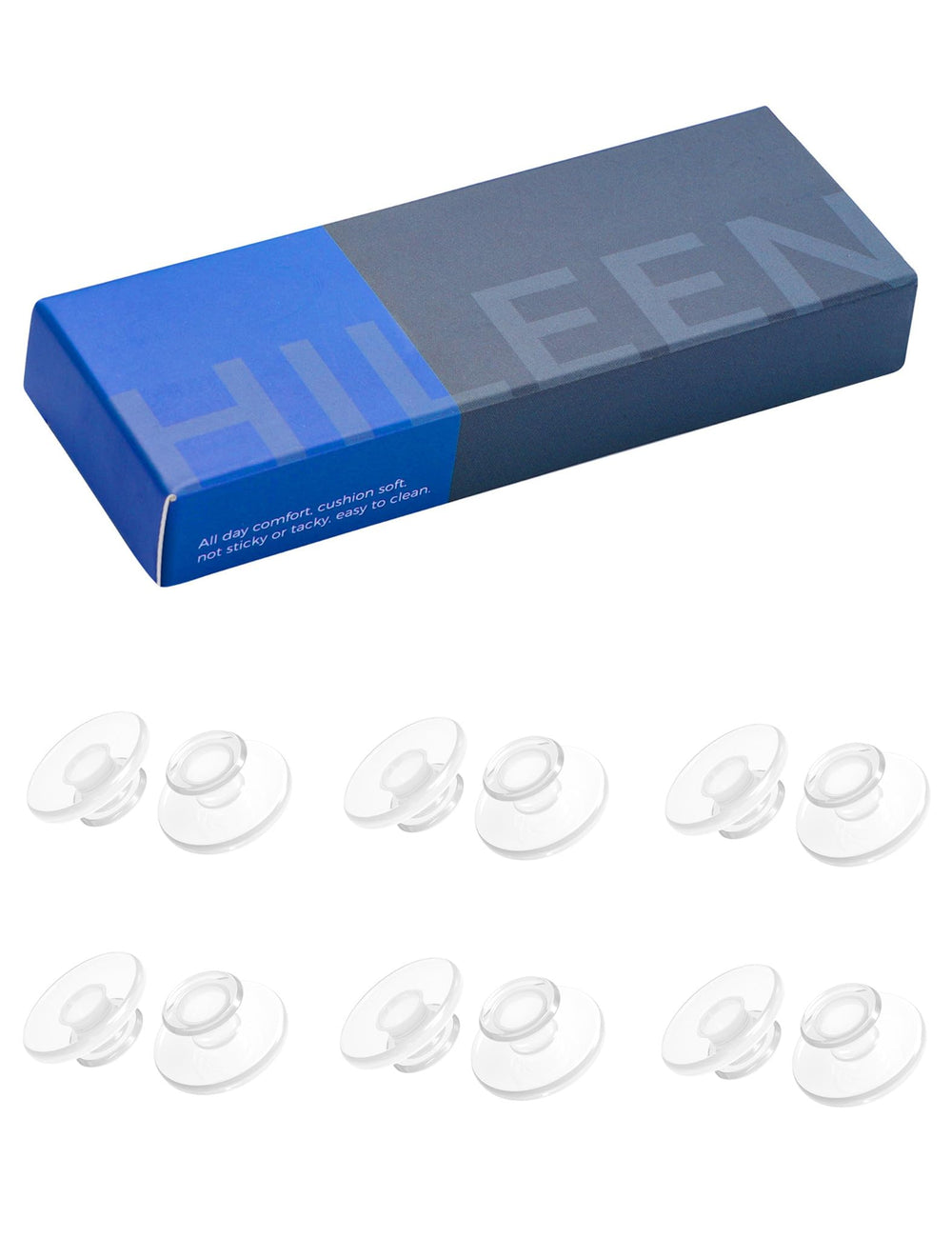 Universal fit nose pads for push-in mount eyeglass frames