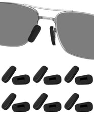 HILEEN nose pad covers set of 6 pairs, black, front view