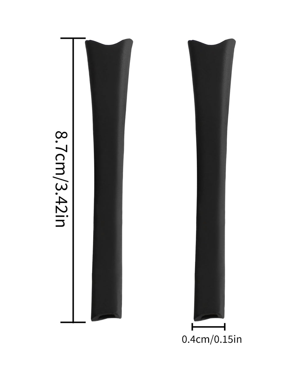 Soft silicone nose pads close-up