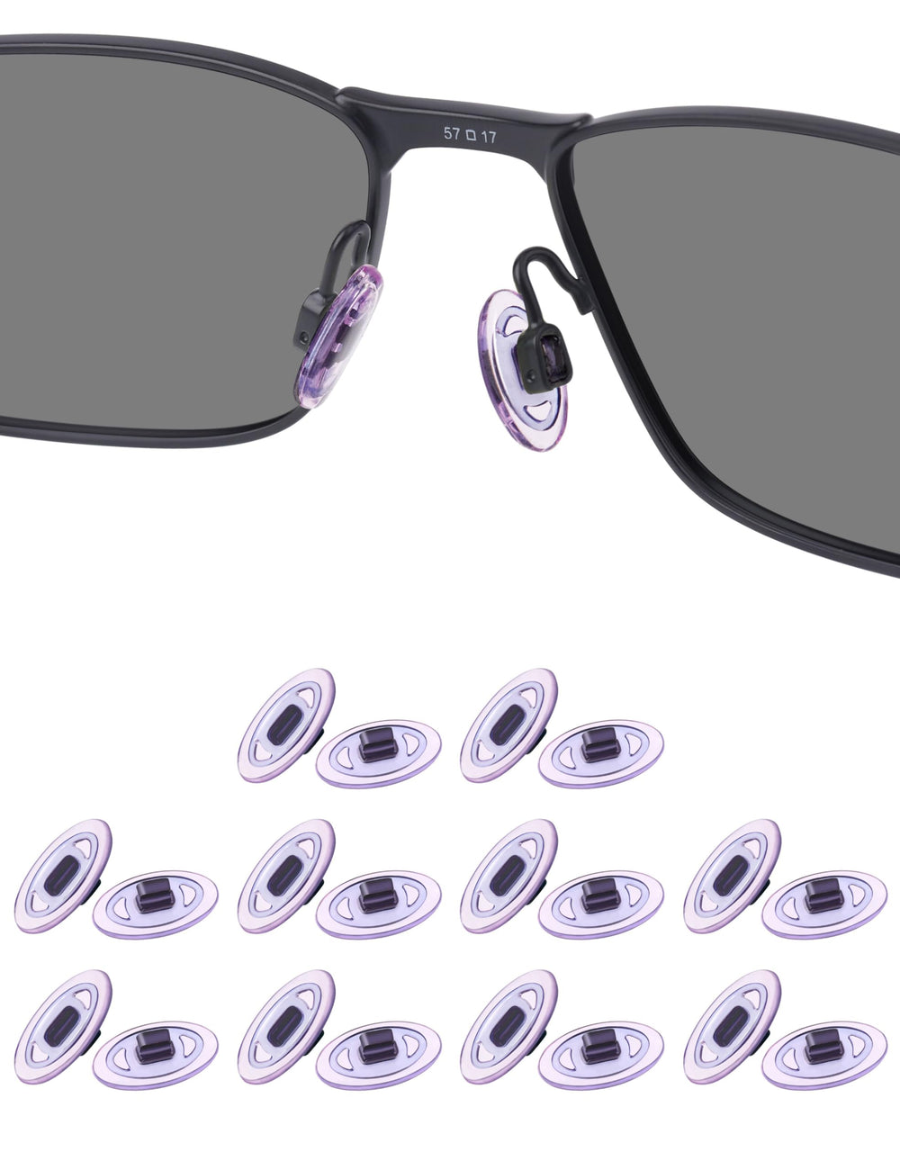 Soft silicone replacement nose pads for Oakley and Maui Jim sunglasses