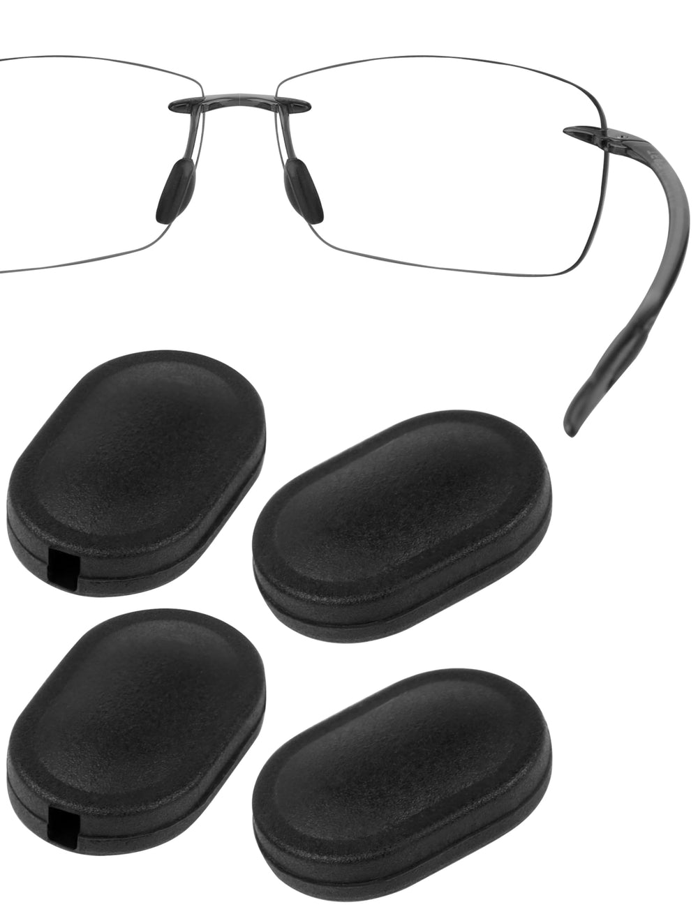 HILEEN replacement nose pads for Maui Jim Lighthouse MJ423-65mm (pair 1)