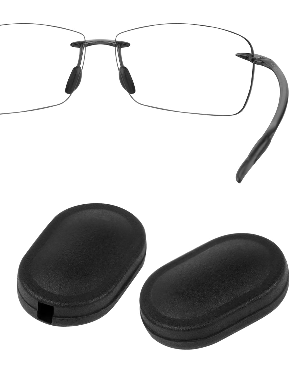 HILEEN replacement silicone nose pads for Maui Jim Lighthouse MJ423 65mm