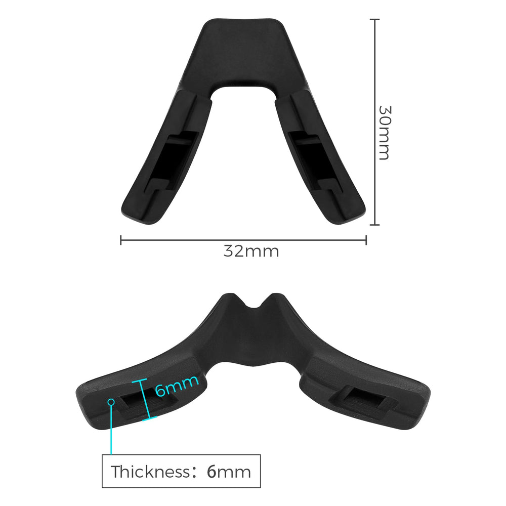 HILEEN nose pads for Oakley Flight Jacket OO9401 – back view