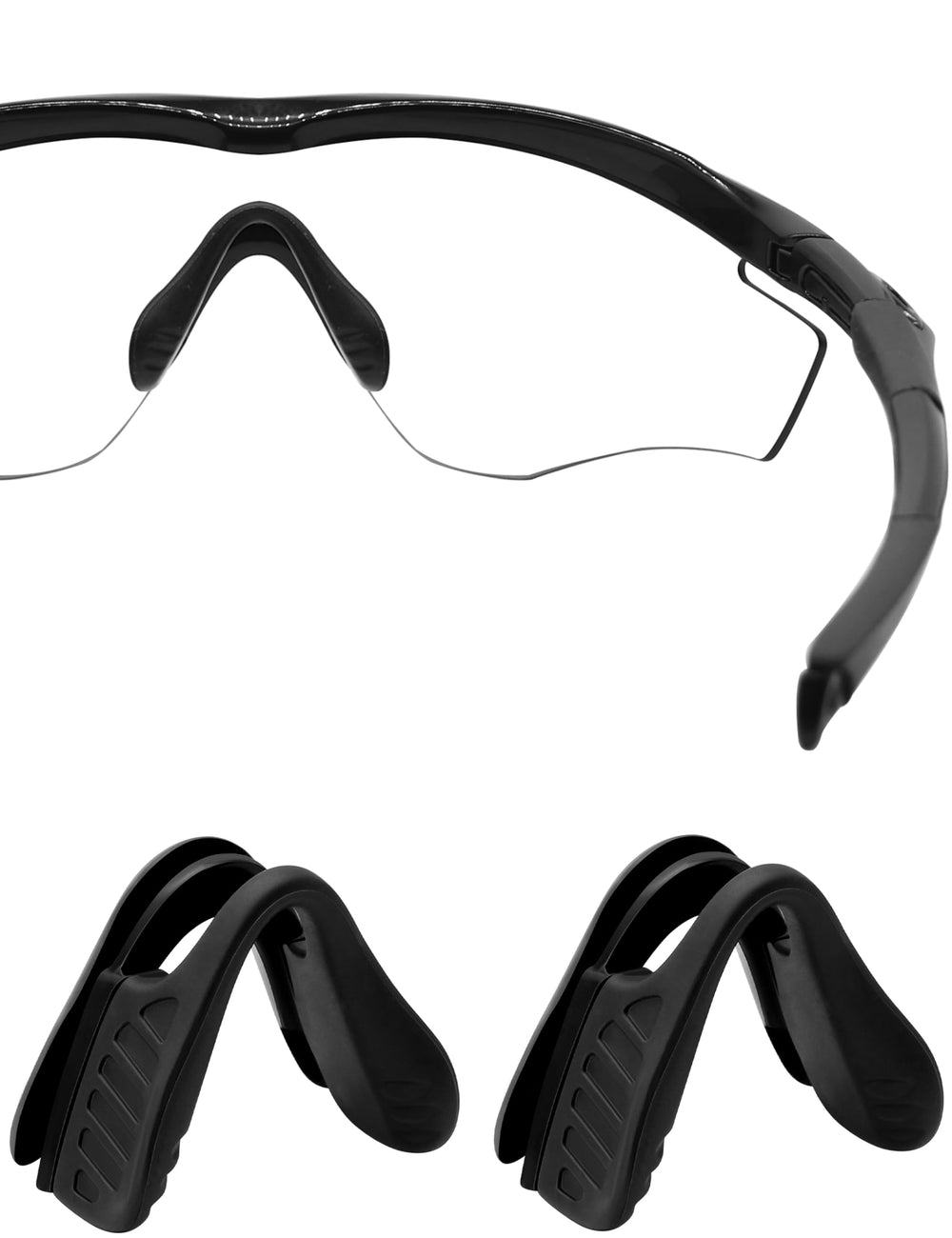 HILEEN replacement nose pads for Oakley M2 Frame M2 Frame XL and Vented versions – 2 pieces