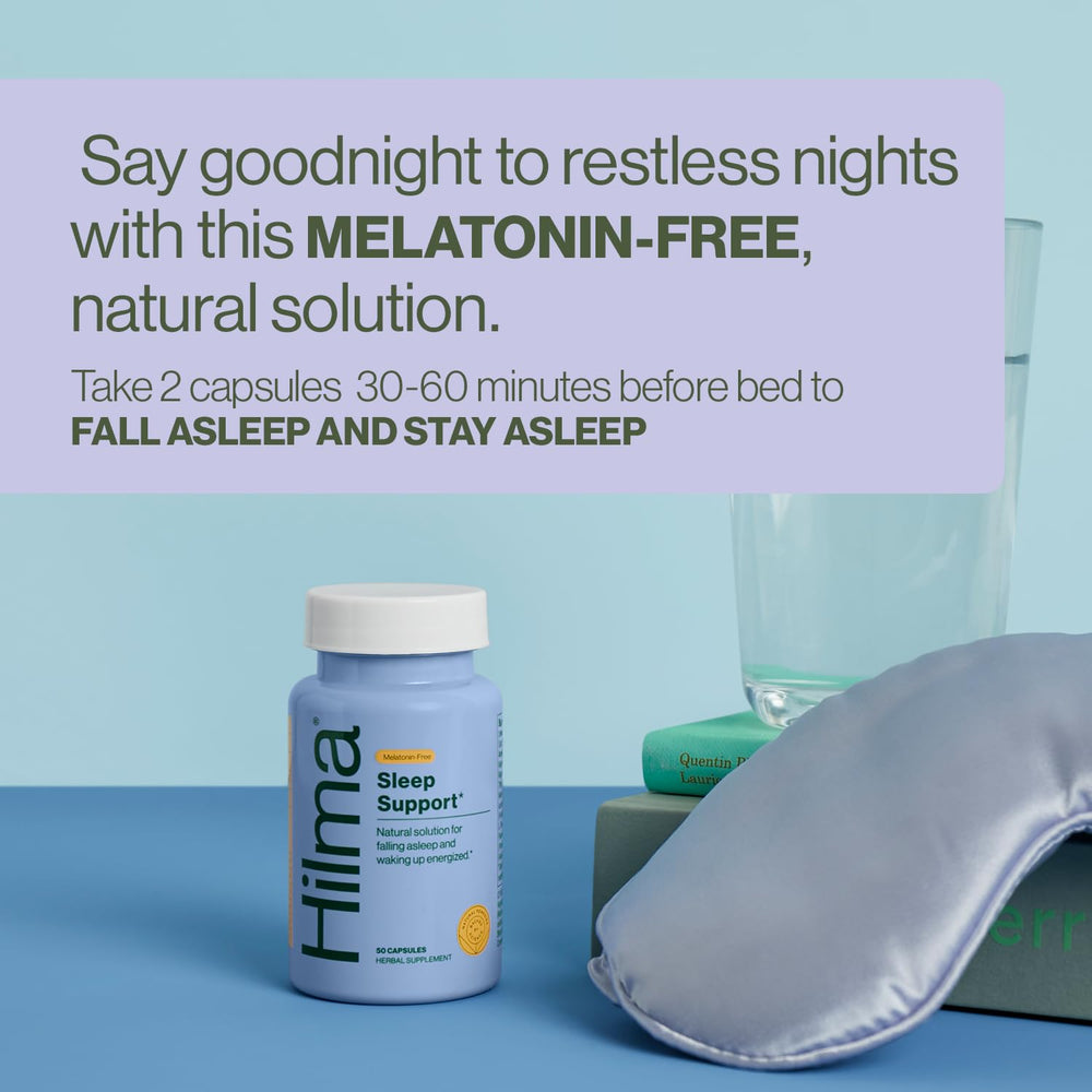 Close-up of Hilma Sleep Aid capsules