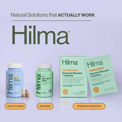 Hilma Sleep Aid packaging with 50 vegan capsules