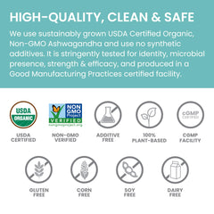 Vegan, gluten-free and allergen-free labeling on product