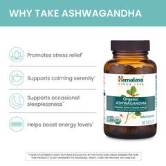 Himalaya Ashwagandha root formula close-up reveals clean ingredients