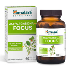 Himalaya Ashwagandha+ Focus bottle label