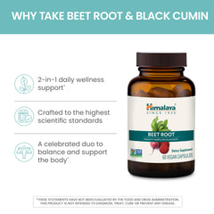 Himalaya Beet Root bottle on kitchen counter displays everyday wellness ritual for healthy blood pressure.