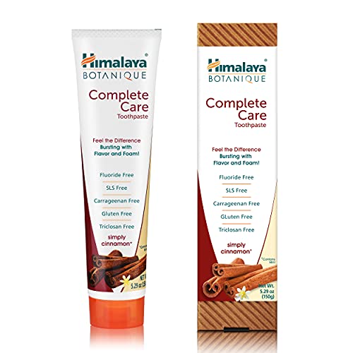 Product packaging for Himalaya Botanique Cinnamon toothpaste 4-pack