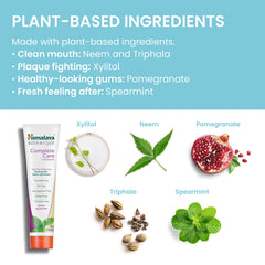 Concept: Brighter teeth and fresh breath with toothpaste