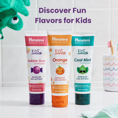 Product packaging for Himalaya Botanique Kids Toothpaste 4 oz 4-pack
