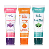 Himalaya Botanique Kids Toothpaste with Xylitol in Bubble Gum, Orange and Cool Mint flavors