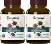 Himalaya Guggul 750 mg bottle with 60 vegetarian capsules, 2-pack front view