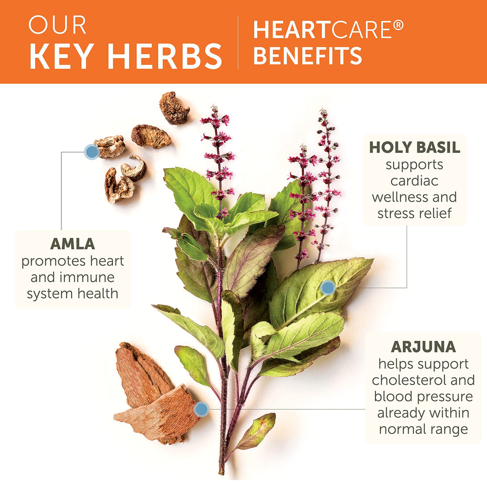 Himalaya HeartCare packaging shows vegan non GMO gluten free credentials