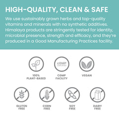 Ayurvedic herbal blend and Himalaya heritage imagery