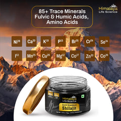 Shilajit resin packaging and label