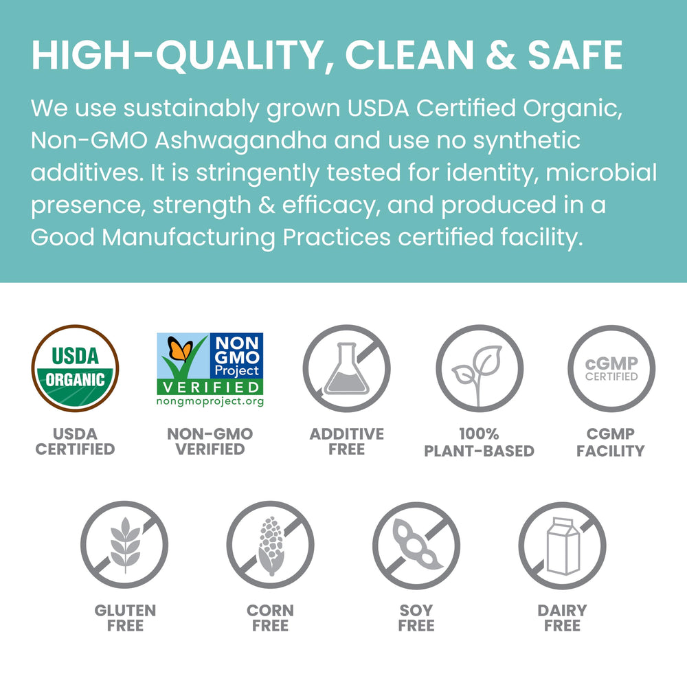USDA Organic and Non-GMO badges on Himalaya packaging