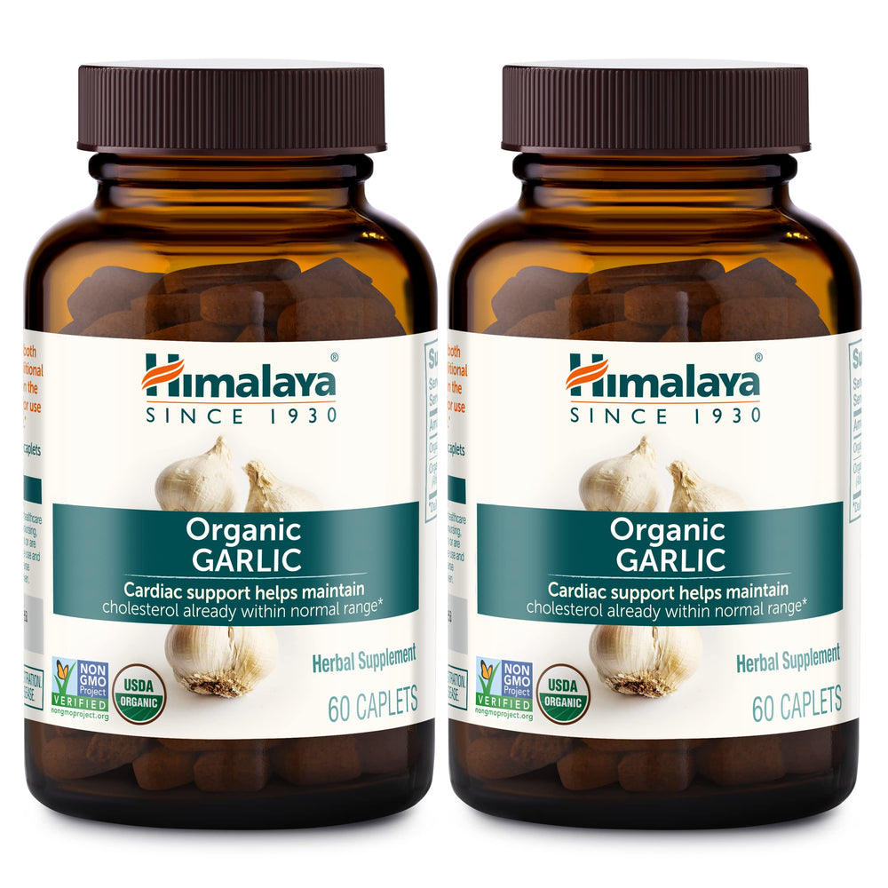 Himalaya Organic Garlic bottle with 60 caplets