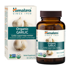 Himalaya Organic Garlic bottle with label