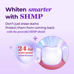 Front view of HIMALAYA PINKSALT Purple toothpaste packaging