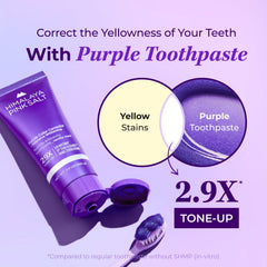 3.5 oz toothpaste bottle with fluoride and peroxide-free claim