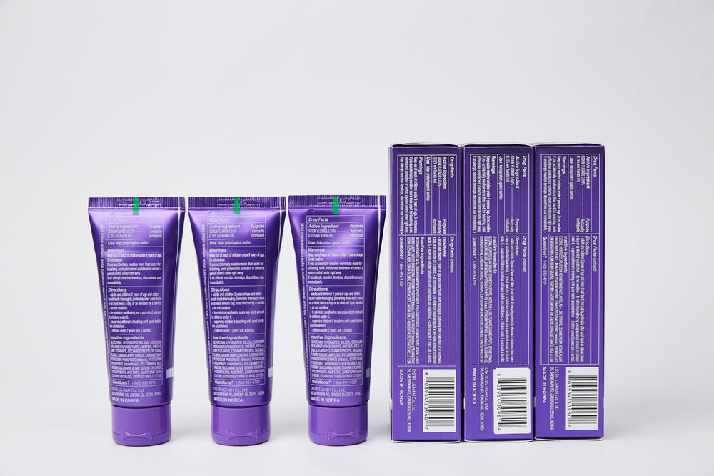 Three 3.5 oz tubes in a 3-pack display