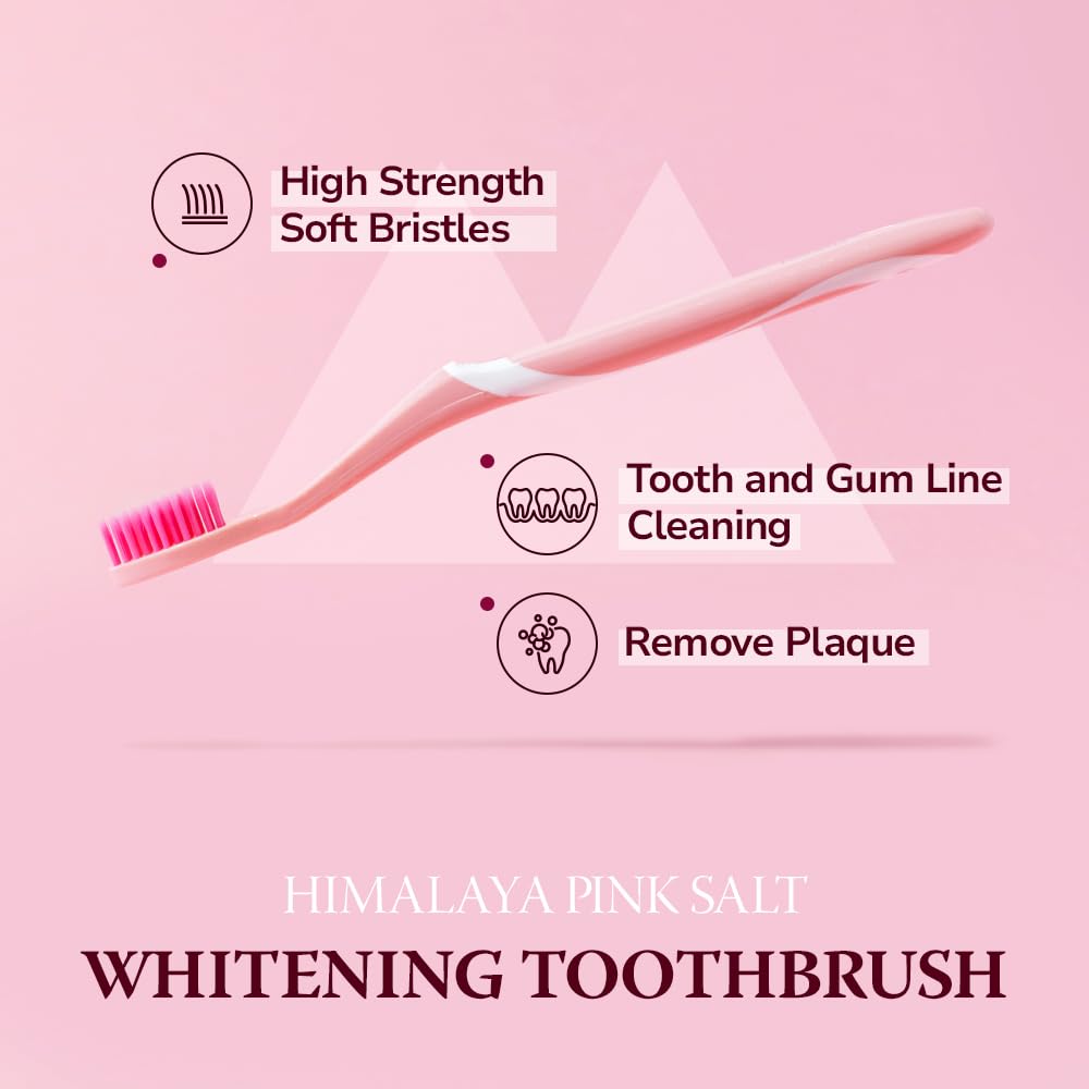 Side view showing tapered bristles and ergonomic handle