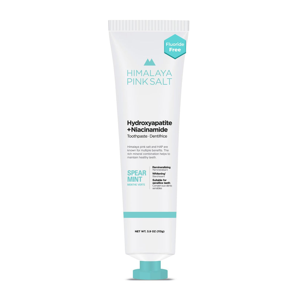 Tube of HIMALAYA PINKSALT Spearmint toothpaste (3.9 oz)