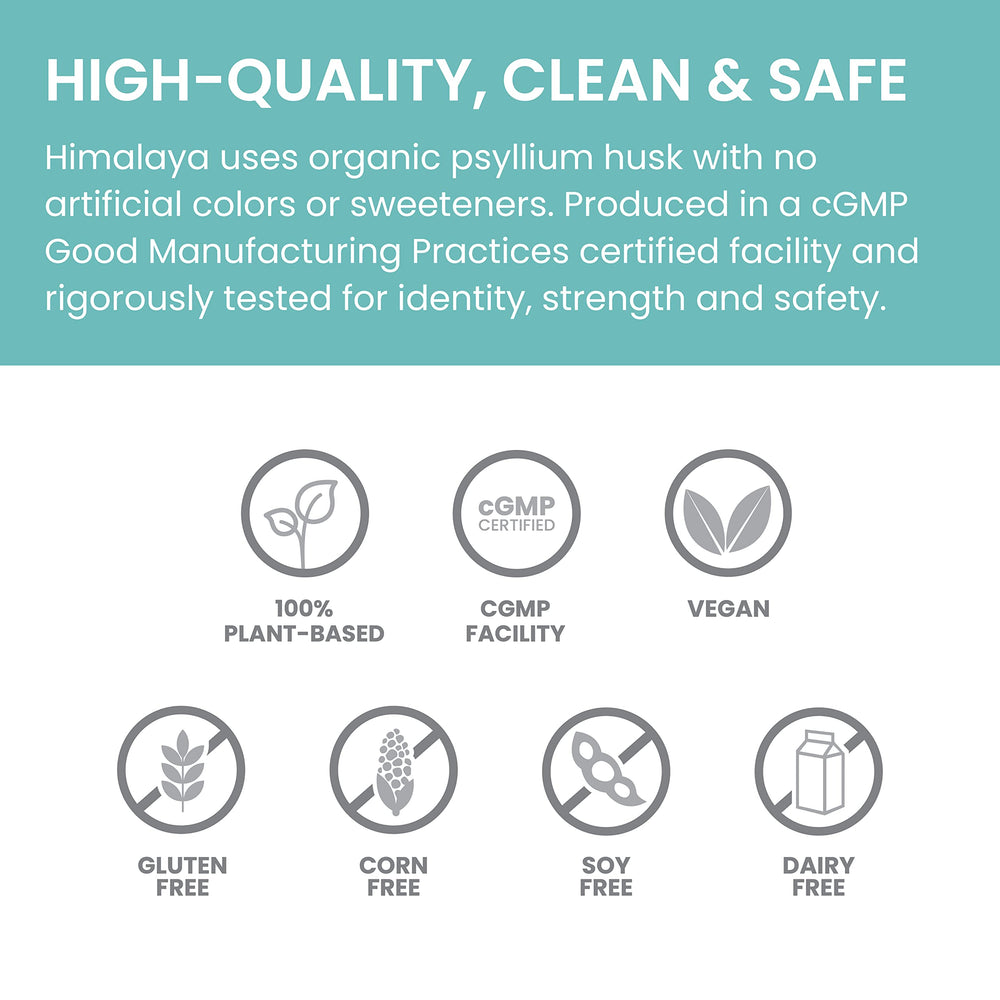 Psyllium husk powder dissolving in a glass of liquid