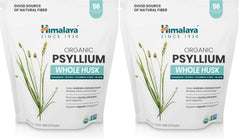 Front view of Himalaya Organic Psyllium Whole Husk product packaging (pack of 2)