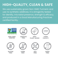 Vegan, Non-GMO, Gluten Free icons on packaging