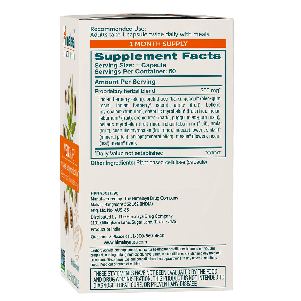 Himalaya Veincare promotes blood flow and microcirculation